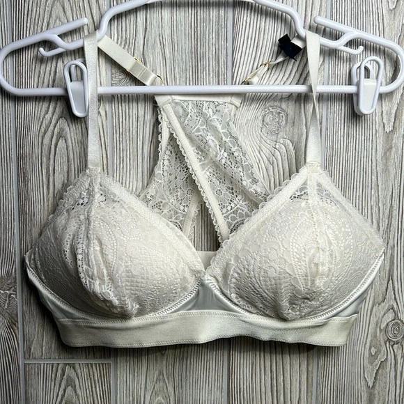 Aerie Real Power Wireless Push Up Paisley Lace Bra 36D - Picture 1 of 5